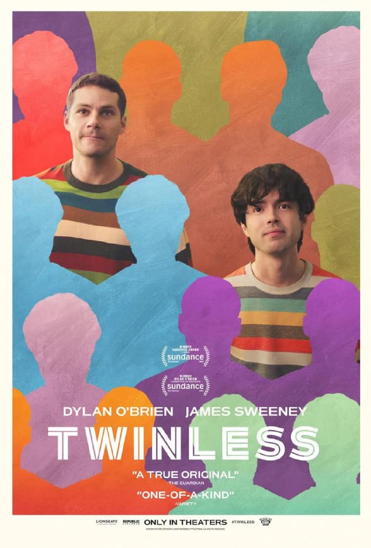 #无双 Twinless (2025)导演: #詹姆斯·斯维尼编剧: #詹姆斯·斯维尼主演: #迪伦·奥布莱恩 / #詹姆斯·斯维尼 / #艾斯琳·弗兰乔茜 / #劳伦·格拉汉姆 / #阿基拉·詹塔拉塔纳农类型: #喜剧 / #同性制片国家/地区: #美国语言: 英语上映日期: 2025-01-23(圣丹斯电影节) / 2025-09-05(美国)片长: 100分钟又名: 无双 Twinless (2025) / 双生IMDb: tt31322753#豆瓣7.3IMDb评分： 7.4剧情简介： 两位年轻男子在一个失去双胞胎支持小组中相遇，并建立起一段出人意料的友谊