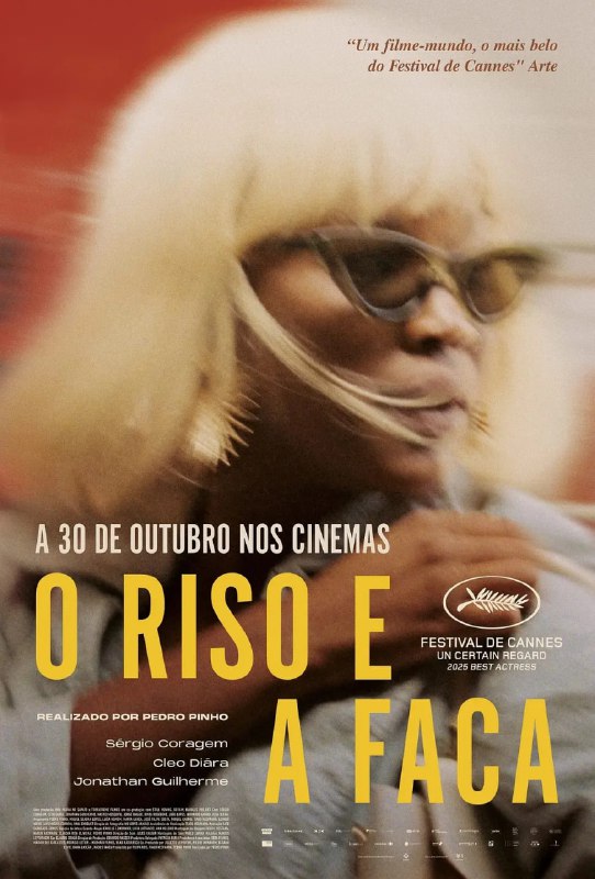 #笑刃荒途 O Riso e a Faca (2025)导演: #佩德罗·皮诺编剧: Miguel Carmo / Paul Choquet / Luís Miguel Correia / José Filipe Costa / Tiago Hespanha主演: Sérgio Coragem / #克莱奥·迪亚拉 / Jonathan Guilherme类型: #剧情 / #同性制片国家/地区: #法国 / #葡萄牙 / #巴西 / #罗马尼亚语言: 葡萄牙语上映日期: 2025-05-17(戛纳电影节) / 2025-07-09(法国)片长: 211分钟(戛纳电影节) / 330分钟(Doclisboa)又名: 笑刃荒途 O Riso e a Faca (2025) / Le rire et le couteau(法) / I Only Rest in the Storm / Red TearsIMDb: tt36642485#豆瓣7.5IMDb评分：7.3剧情简介： 一位葡萄牙环境工程师决意颠覆人生，远赴西非大都会参与贯通丛林与沙漠的筑路工程