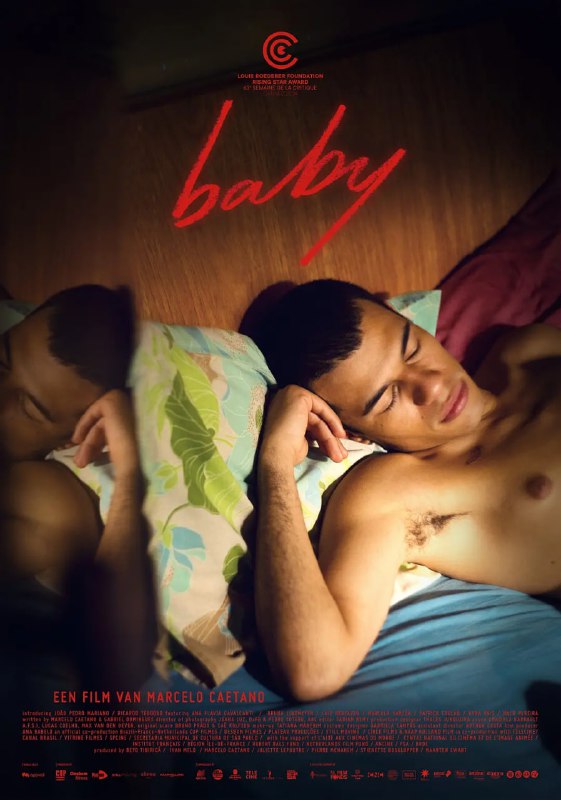 #宝贝 Baby (2024)导演: #马塞洛·凯塔诺编剧: Gabriel Domingues / #马塞洛·凯塔诺主演: #若昂·佩德罗·马里亚诺 / #里卡多·特奥多罗 / Ana Flavia Cavalcanti / #布鲁纳·林斯迈耶 / #路易斯·贝尔塔佐类型: #剧情 / #同性制片国家/地区: #巴西 / #法国 / #荷兰语言: 葡萄牙语上映日期: 2024-05-21(戛纳电影节)片长: 107分钟又名: 宝贝 Baby (2024) / 我们爱过一次(台) / 肌蜜宝贝(港)IMDb: tt32119268IMDb评分：7.2剧情简介：从少管所释放后，惠灵顿发现自己孤独无依地漂泊在圣保罗的街头，没有父母的任何联系，也没有重建生活的资源