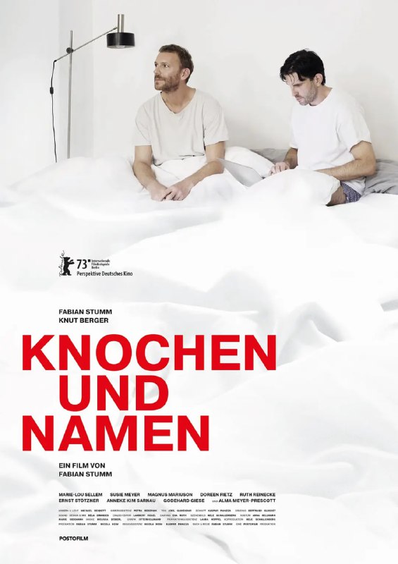 #骨与名 Knochen und Namen (2023)导演: #法比安·斯图姆编剧: #法比安·斯图姆主演: #哈利·露易丝·琼斯 / #戈德哈尔德·吉瑟 / #米莱娜·德赖斯 / #露易丝·赫尔姆 / #恩斯特·施托兹类型: #剧情 / #同性制片国家/地区: #德国语言: 德语 / 法语上映日期: 2023-02-19(柏林电影节) / 2024-01-18(德国)片长: 104分钟又名: Bones and NamesIMDb: tt20867012IMDb评分：6.4剧情简介：“如果你不想听，就不要问我的感受！” “我想听，但有时你的感受并不是真实的